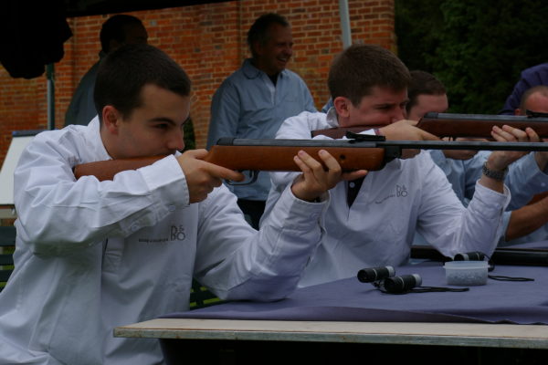 air rifle scrabble in berkshire for team building events