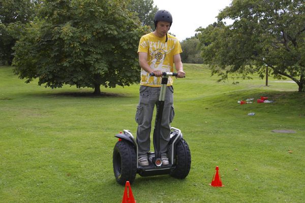 activities gallery stag and hen parties racing segway being driven around the slalom course agianst opposing teams, penalties will be given for any cones hit.